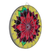 KLASSIEKE POINSETTIA IN ROOD DARTBORD (Voorkant Links)