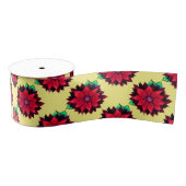 KLASSIEKE POINSETTIA IN ROOD GROSGRAIN LINT (Spoel)