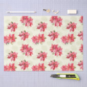 Klassieke Poinsettia Kerstbloemen Tissuepapier (Craft)
