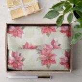 Klassieke Poinsettia Kerstbloemen Tissuepapier (Geschenk)