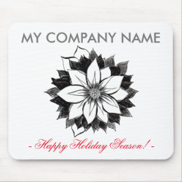 KLASSIEKE POINSETTIA Mousepad Muismat