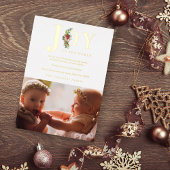 Klassieke poinsettias Garland maakt deel uit van d Folie Uitnodiging