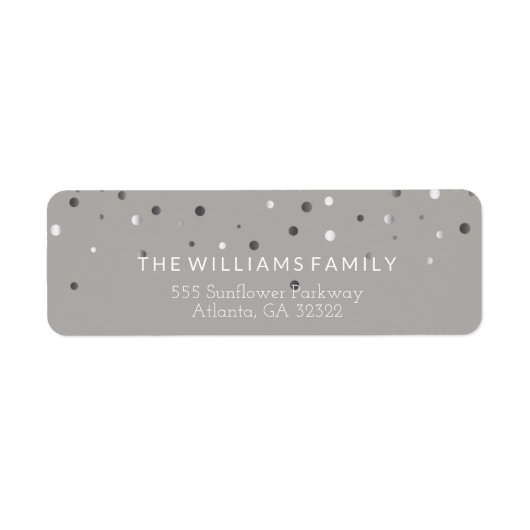 Klassieke poka Dots Modern Etiket (Voorkant)