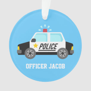 Klassieke politieauto met Siren voor de kamer van  Ornament