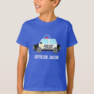 Klassieke politieauto met Siren voor kinderen T-shirt