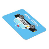 Klassieke politieauto met Sirene-functionaris gepe Magneet (Rechterzijde)