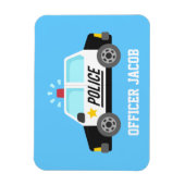 Klassieke politieauto met Sirene-functionaris gepe Magneet (Verticaal)