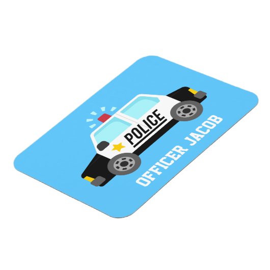 Klassieke politieauto met Sirene-functionaris gepe Magneet (Linkerzijde)