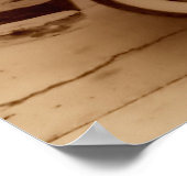 Klassieke  politieauto poster (Hoek)