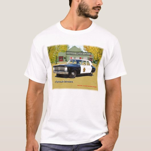 Klassieke politieauto's van 1965 Plymouth-Shirt T-shirt (Voorkant)