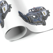 Klassieke politiewagen cadeaupapier (Rol Hoek)