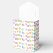 Klassieke Polka-Dot Monogram Favor Box Bedankdoosjes (Geopend)