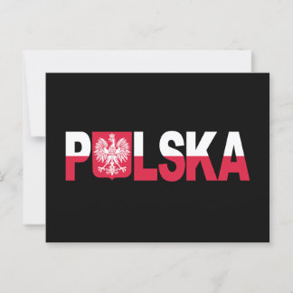 Klassieke Polska Poolse vlag Eagle National Briefkaart