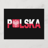 Klassieke Polska Poolse vlag Eagle National Briefkaart (Voorkant)