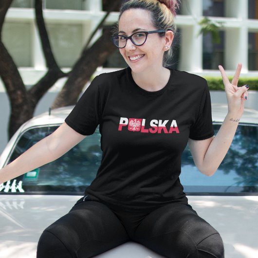 Klassieke Polska Poolse vlag Eagle National T-shirt