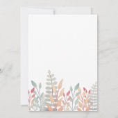 Klassieke pompoen eerste uitnodiging op zaterdag (Achterkant)