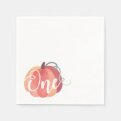 Klassieke pompoen eerste verjaardag servet (Voorkant)