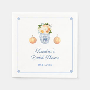 Klassieke Pompoen Herfst Bloemen Bruids Bruiloft F Servet