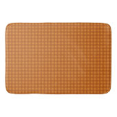 Klassieke Pompoen Herfst Gingham Plaid Rut Badmat (Voorkant)