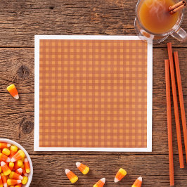 Klassieke Pompoen Herfst Gingham Plaid Rut Servet