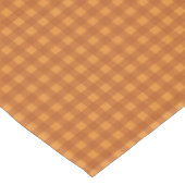 Klassieke Pompoen Herfst Gingham Plaid Rut Tafelkleed (Gekanteld)