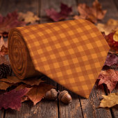Klassieke Pompoen Herfst Gingham Plaid Stropdas
