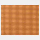 Klassieke pompoen herfst gingham ruit fleece deken (Voorkant (Horizontaal))