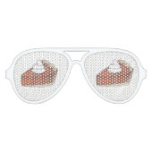 Klassieke pompoen Pie Slice Thanksgiving Aviator Zonnebril (Voorkant)