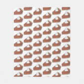 Klassieke pompoen Pie Slice Thanksgiving Fleece Deken (Voorkant)