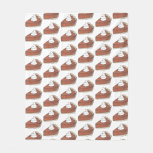 Klassieke pompoen Pie Slice Thanksgiving Fleece Deken