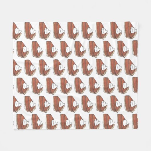 Klassieke pompoen Pie Slice Thanksgiving Fleece Deken (Voorkant (Horizontaal))