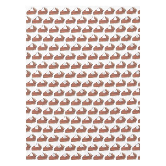 Klassieke pompoen Pie Slice Thanksgiving Tafelkleed (Voorkant)