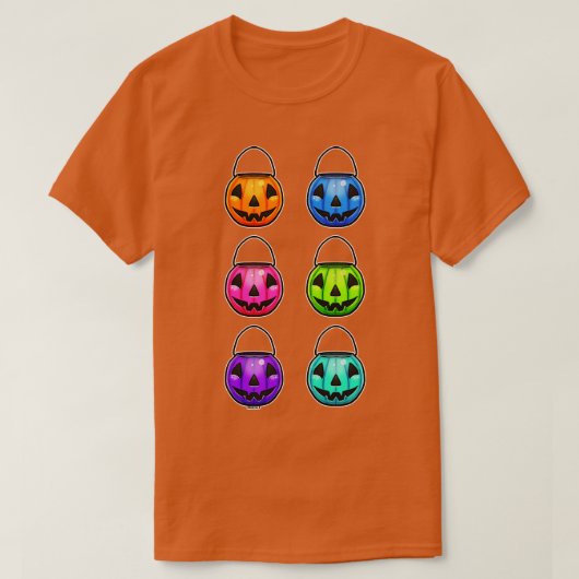 Klassieke pompoenemmers T-shirt (Design voorkant)