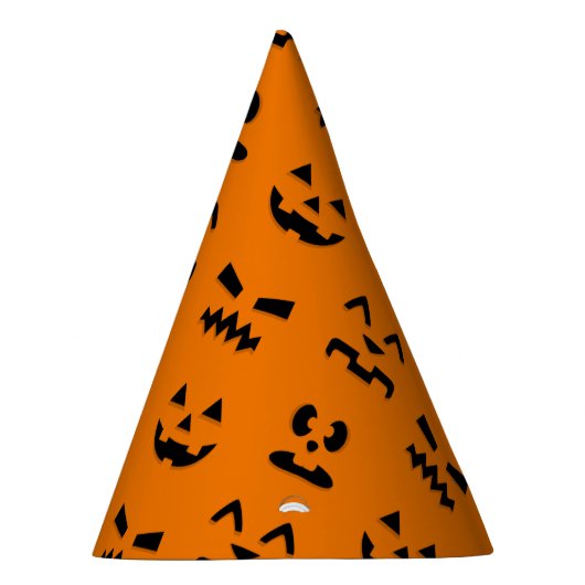 Klassieke pompoengezichten feesthoedjes (Rechts)