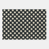 Klassieke poodot White Red Black Stropdas Collecti Inpakpapier Vel (Voorkant)