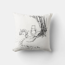 Klassieke Pooh Beer & Biggetje Wandelende Worp Kus Kussen