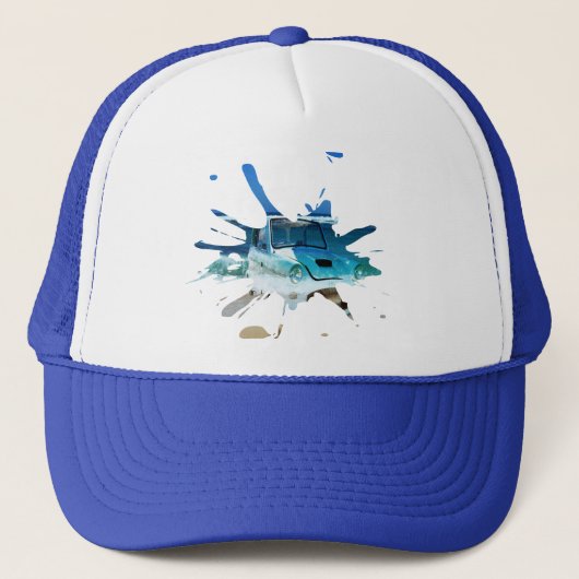 Klassieke Pop Car Beachy Trucker Pet (Voorkant)