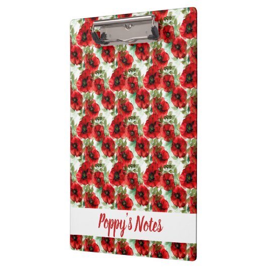 Klassieke Poppy Pattern Name Klembord (Links)