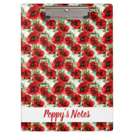Klassieke Poppy Pattern Name Klembord