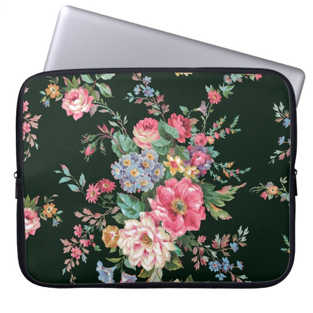 Klassieke Populaire aanjager naadloze patroonachte Laptop Sleeve (Voorkant)