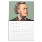 Klassieke portretten van 12 componisten, 2026 kalender (Feb 2026)