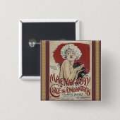 Klassieke Poster Knop Vierkante Button 5,1 Cm (Voorkant /achterkant)