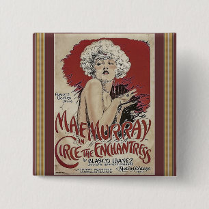 Klassieke Poster Knop Vierkante Button 5,1 Cm