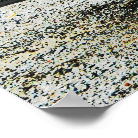 Klassieke Poster met rode roze bel (Hoek)