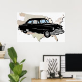 Klassieke  Poster uit de jaren vijftig (Thuiskantoor)