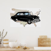 Klassieke  Poster uit de jaren vijftig (Keuken)