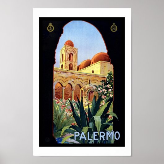 Klassieke Posterprint Palermo Sicilië Poster (Voorkant)
