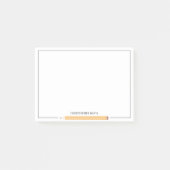Klassieke potlood omkaderde briefpapier terug naar post-it® notes (Voorkant)