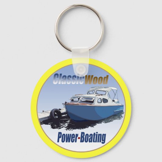 Klassieke Power-Boating Sleutelhanger (Voorkant)