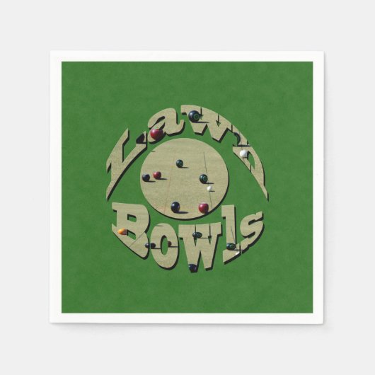 Klassieke precisie: cirkelvormige gazonschalen Log Servet (Voorkant)